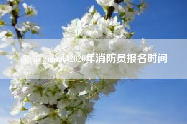 大悟2020年消防员报名时间