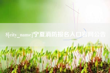 大悟宁夏消防报名入口官网公告