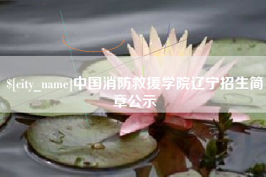 大悟中国消防救援学院辽宁招生简章公示