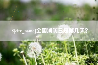 大悟全国消防日是第几天？