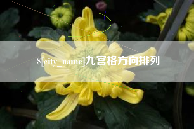 大悟九宫格方向排列
