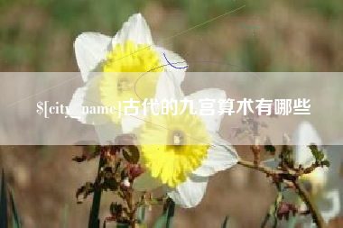 大悟古代的九宫算术有哪些