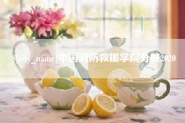 大悟中国消防救援学院分数2020
