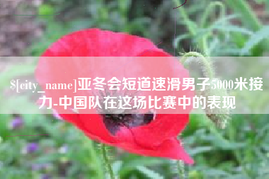 大悟亚冬会短道速滑男子5000米接力-中国队在这场比赛中的表现