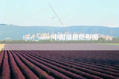 大悟中国福建地形图