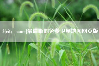 大悟最清晰的免费卫星地图网页版
