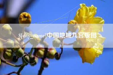 大悟中国地域九宫版图