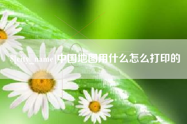 大悟中国地图用什么怎么打印的