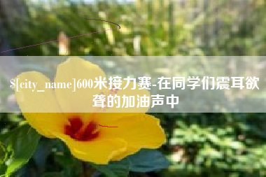 大悟600米接力赛-在同学们震耳欲聋的加油声中