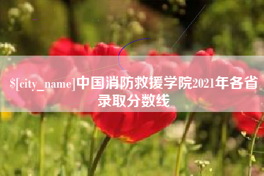 大悟中国消防救援学院2021年各省录取分数线