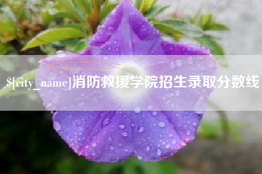 大悟消防救援学院招生录取分数线