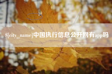 大悟中国执行信息公开网有app吗
