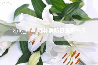 大悟森林消防日是哪一天