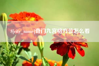 大悟奇门九宫格方位怎么看