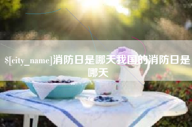大悟消防日是哪天我国的消防日是哪天