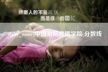 大悟中国消防救援学院 分数线