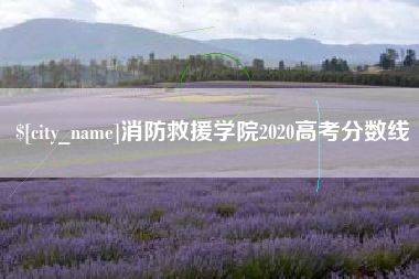 大悟消防救援学院2020高考分数线