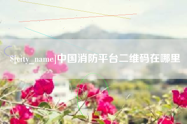 大悟中国消防平台二维码在哪里
