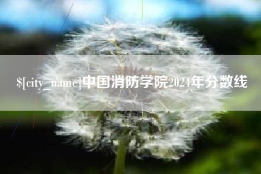 大悟中国消防学院2024年分数线