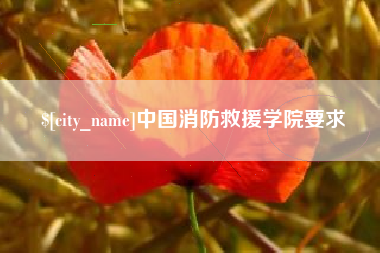 大悟中国消防救援学院要求