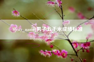 大悟男子五千米成绩标准