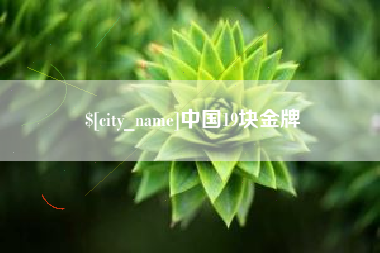 大悟中国19块金牌