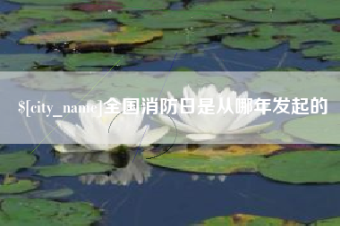 大悟全国消防日是从哪年发起的