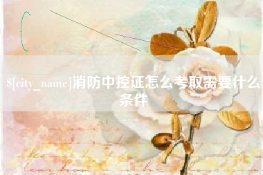 大悟消防中控证怎么考取需要什么条件
