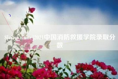 大悟2021中国消防救援学院录取分数
