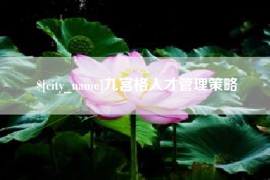大悟九宫格人才管理策略